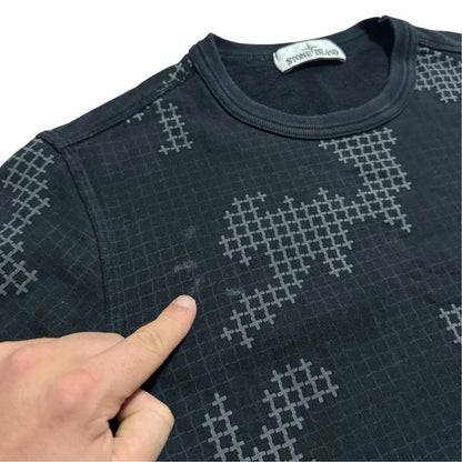 Stone Island Grid Camo Pullover Crewneck | Small, Camo