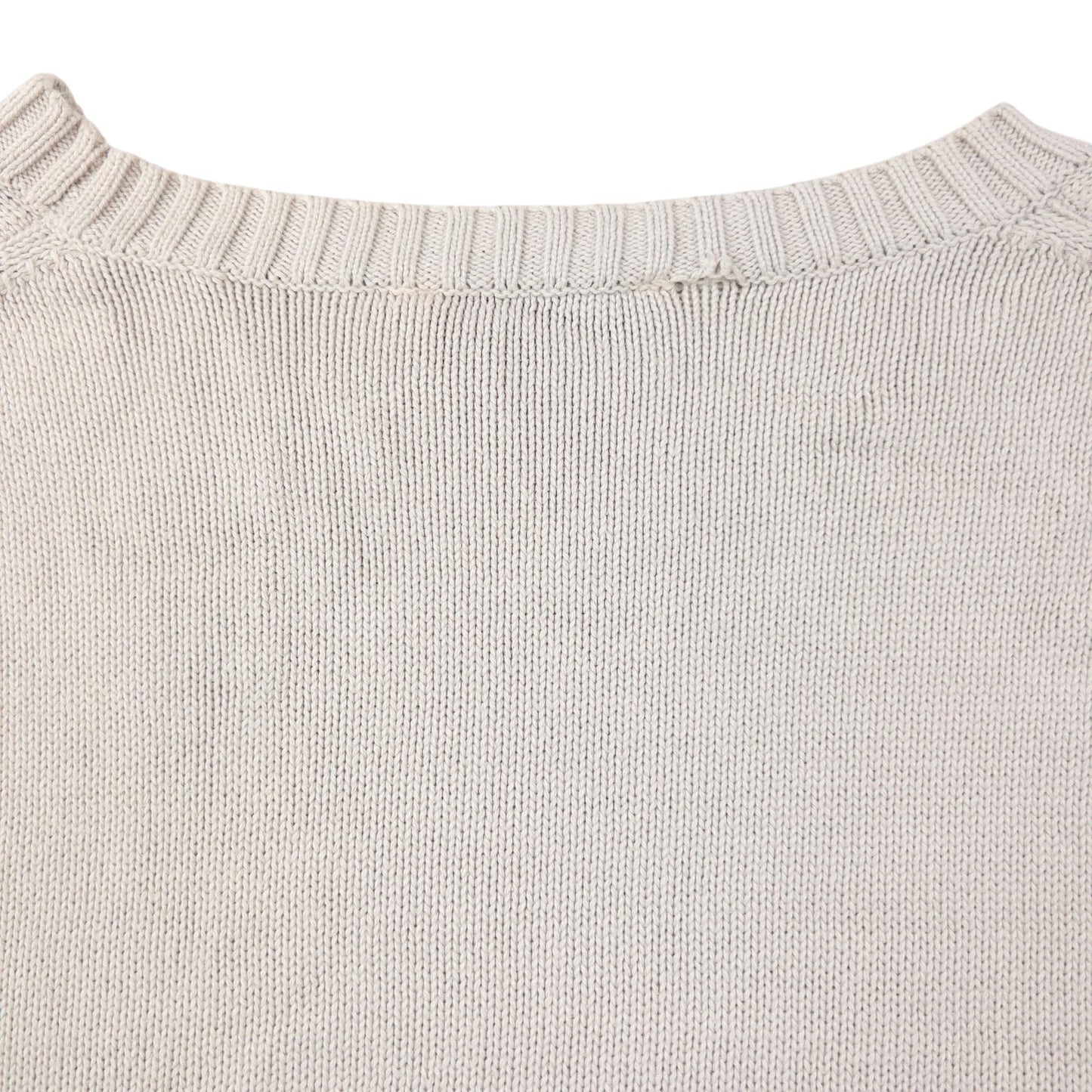 Vintage 2000s YSL Yves Saint Laurent Knit Jumper Size L | Large, Cream