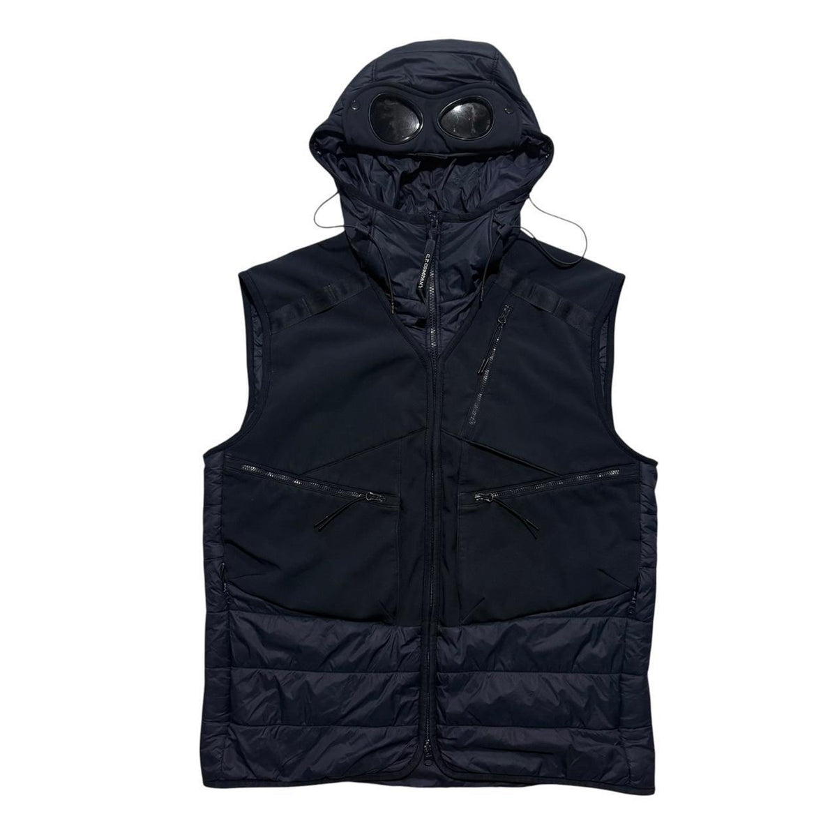 CP Company Goggle Down Gilet | XL, Navy