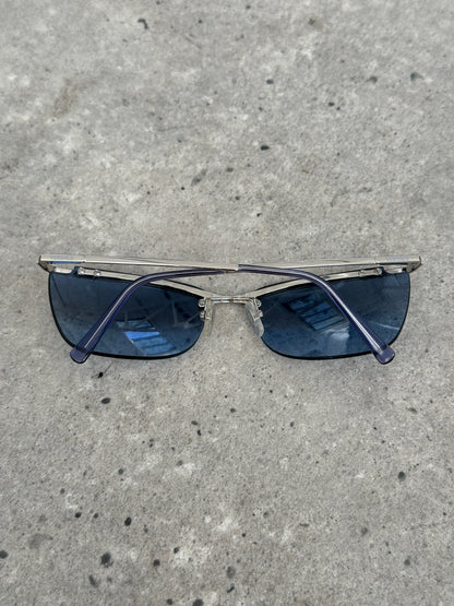 Versace 2000s Rimess Rectangular Sunglasses