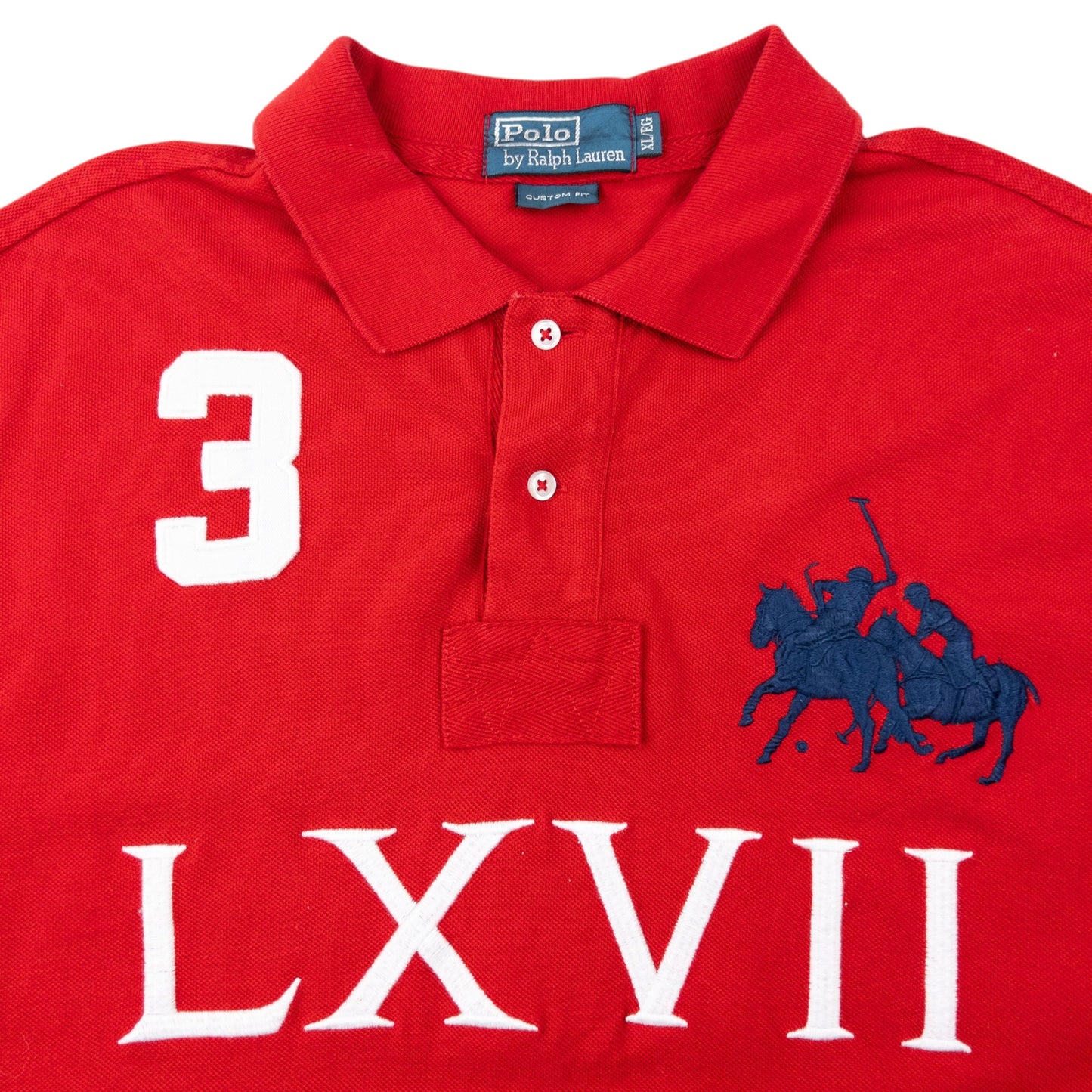 Vintage 2000s Polo Ralph Lauren LXVII Polo Shirt Size XL | XL, Red