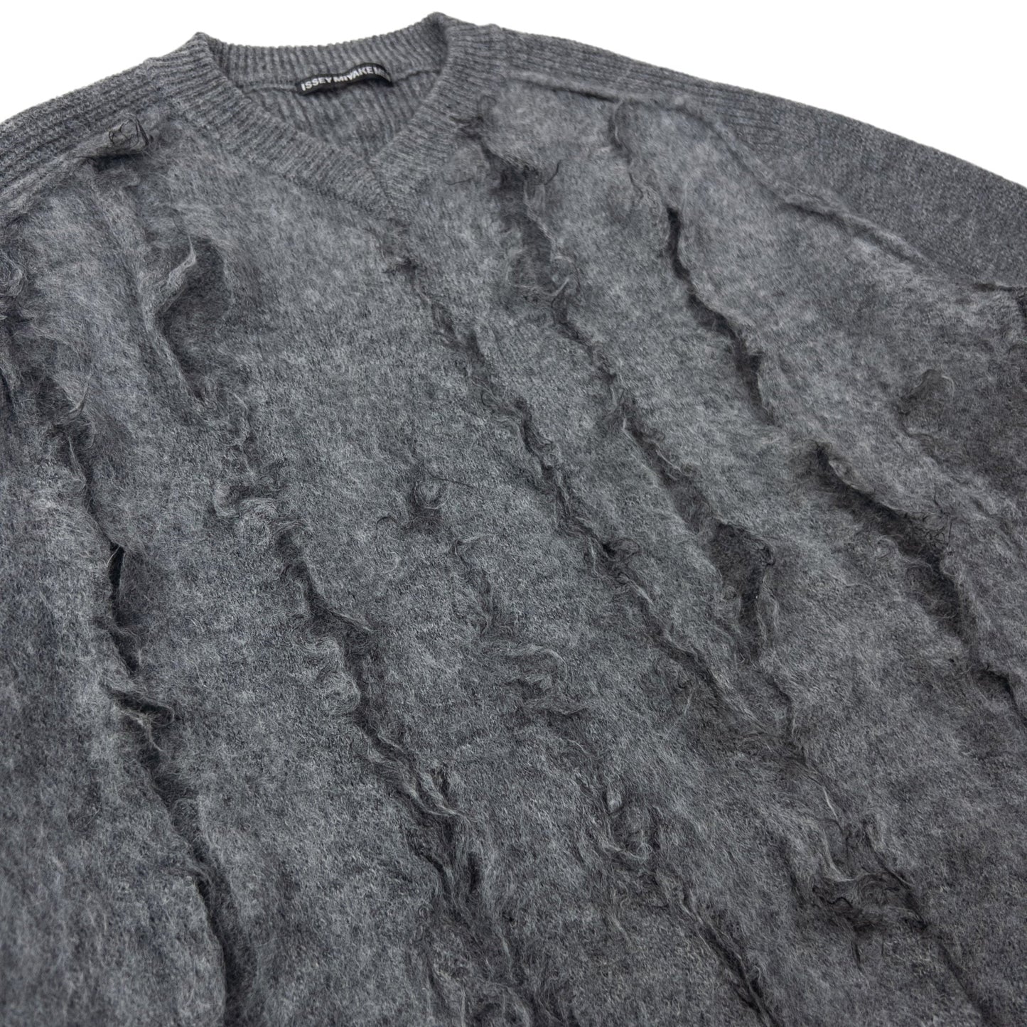 Vintage Issey Miyake MEN Slashed Wool Knit Jumper Size L