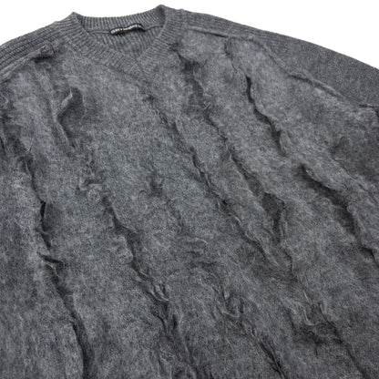 Vintage Issey Miyake MEN Slashed Wool Knit Jumper Size L