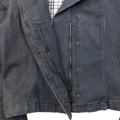 Vintage 2000s Burberry Denim Jacked Womens Size M | Medium, Grey