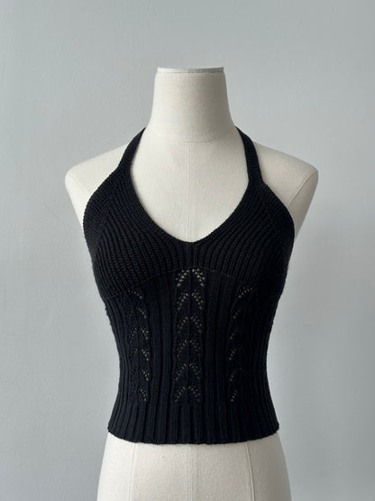 Vintage 1990s Cotton Knit Top - S