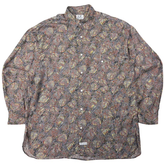 Vintage CP Company Tropical Long Sleeve Button Up Shirt Size L
