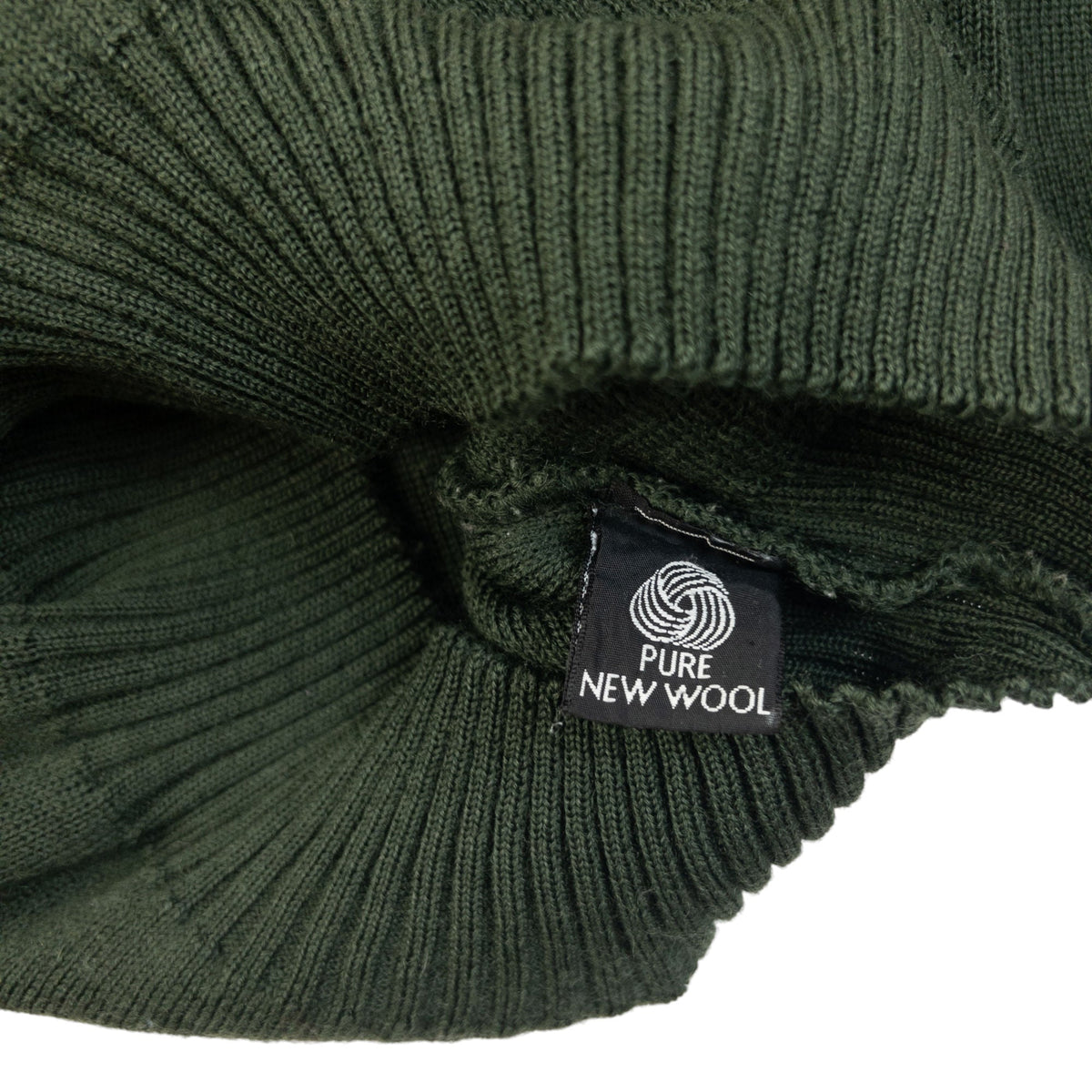 Vintage 90s Burberry Suede Patch Wool Jumper Size M | Medium, Green