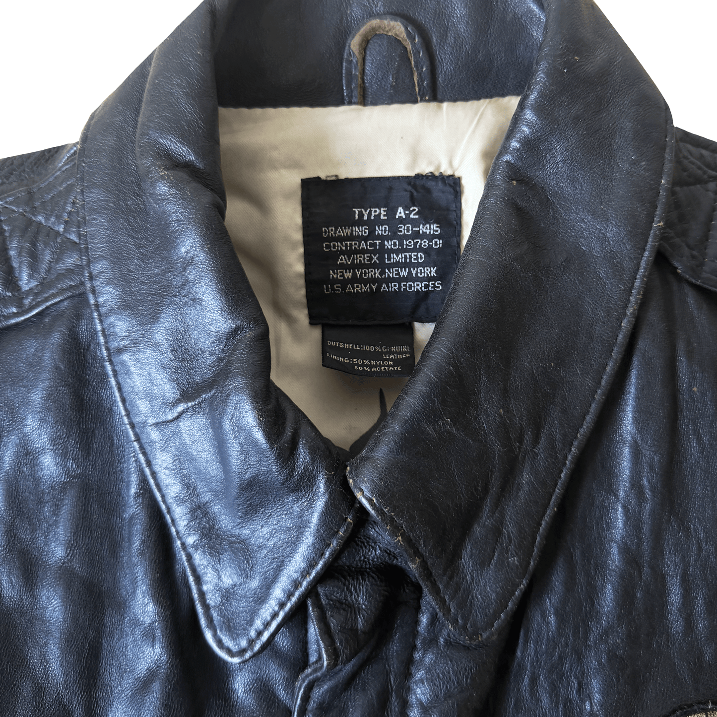Avirex 1988 'Patrouille de France' A2 Leather Flight Jacket - S / M | S / M, Red