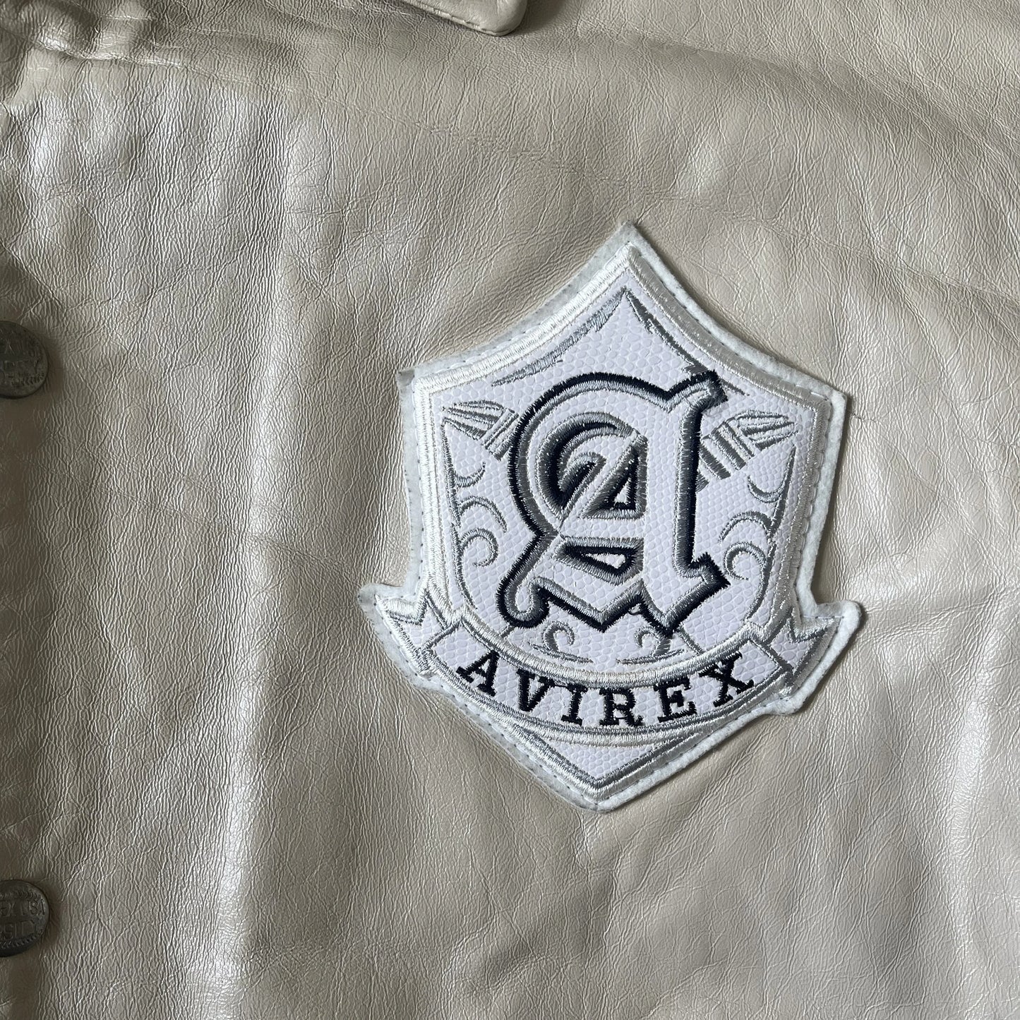 Avirex Leather Varsity Jacket - XL