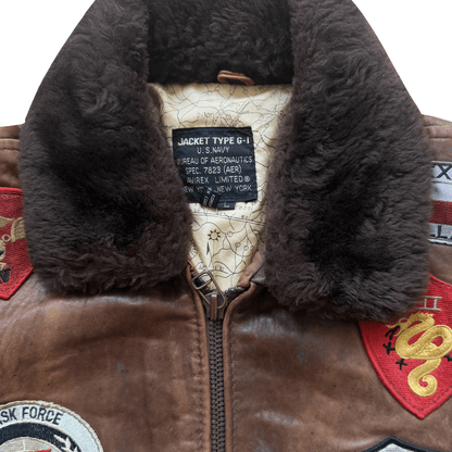 Avirex 1987 Top Gun G-1 Flight Jacket - L | Large, Brown