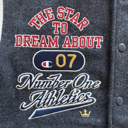 Champion 'Fair and Square Champion' Varsity Jacket - M