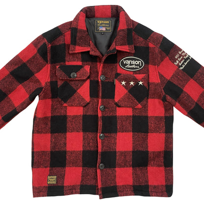 Vanson Leathers Buffalo Check Shirt Jacket - Known Source