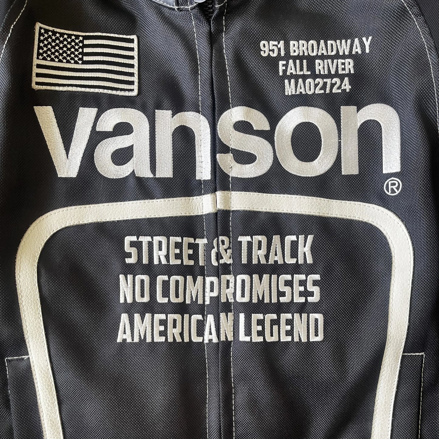 Vanson Leathers Motorcycle Mesh Racing Jacket - M