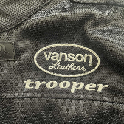 Vanson Leathers 'Trooper' Motorcycle Mesh Racer Jacket - M