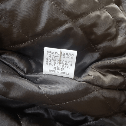 Avirex A2 Lambskin Leather Flight Jacket Boa Collar - L | Large, Black
