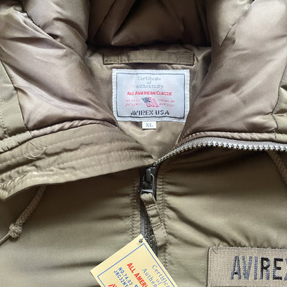 Avirex Padded Bomber Jacket With Hood - L