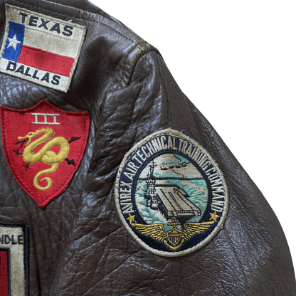 Avirex 1987 Top Gun G-1 Flight Jacket - S/M | S/M, Brown