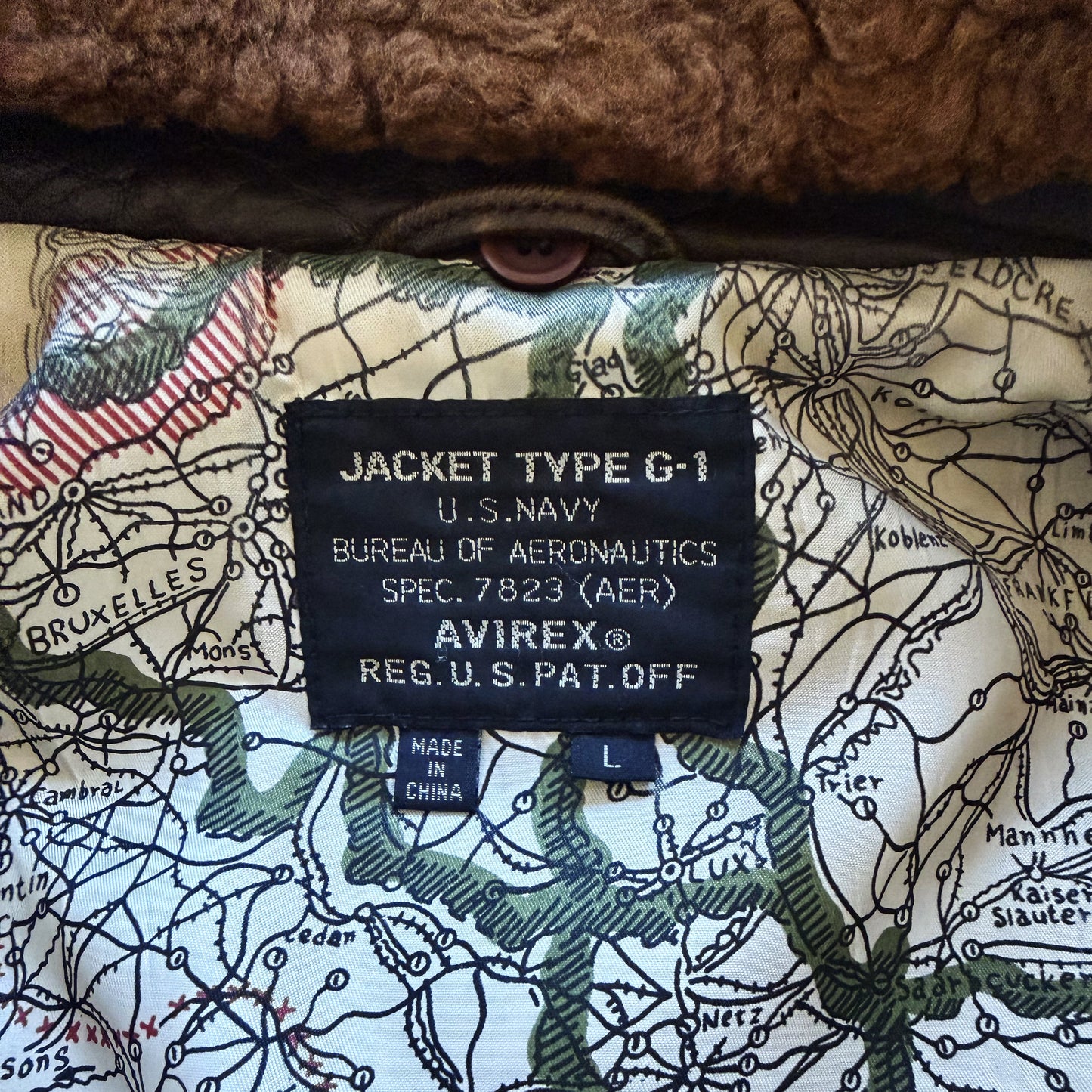 Avirex Top Gun G-1 Flight Jacket Original - L