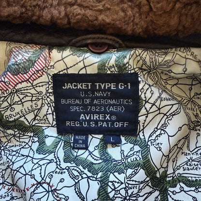 Avirex Top Gun G-1 Flight Jacket Original - L