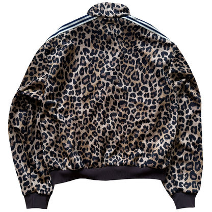 Kapital Smooth Jersey Stuntman & Woman Leopard Track Jacket - L | Large, Multicoloured