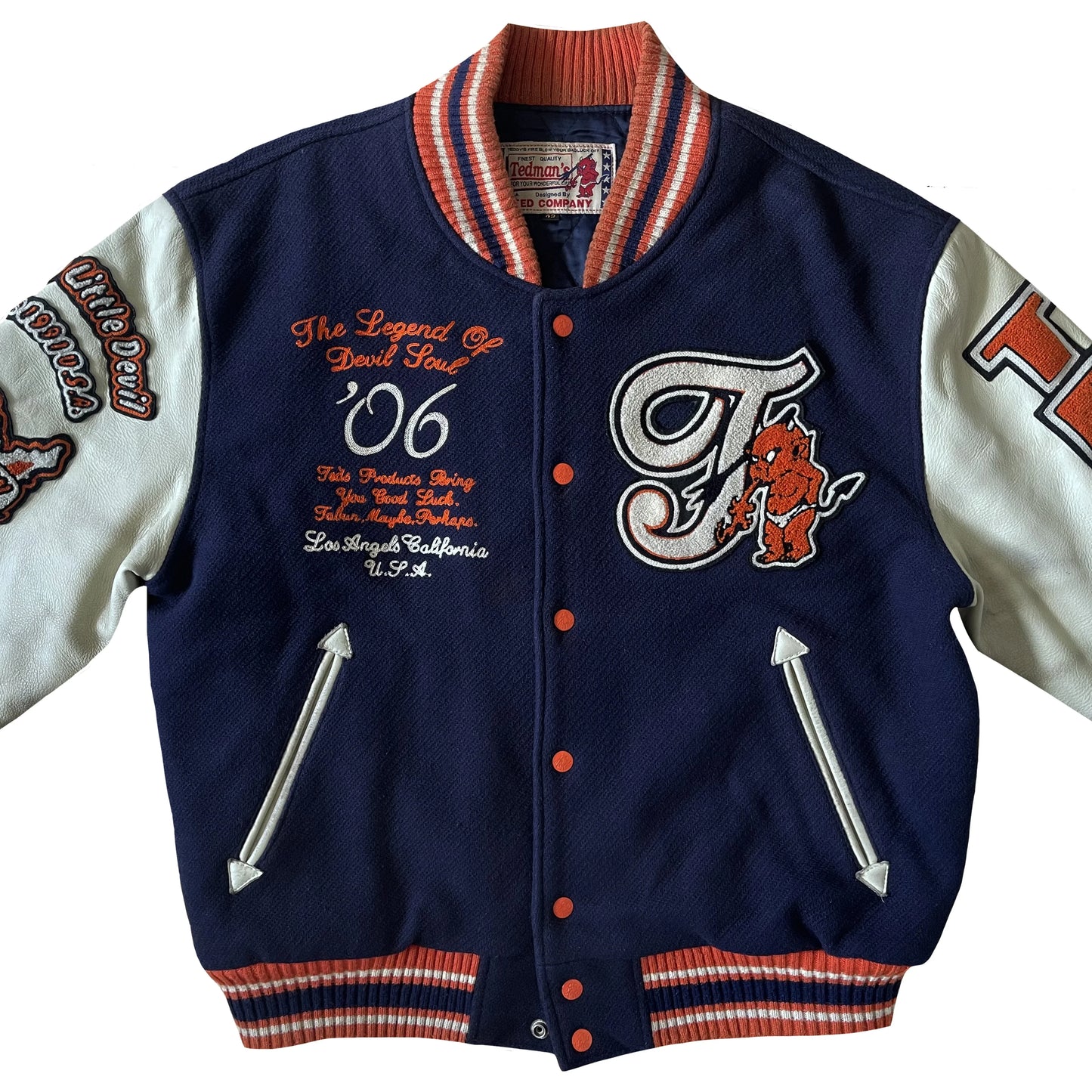 Tedman's 'Lucky Devil' Varsity Jacket - L