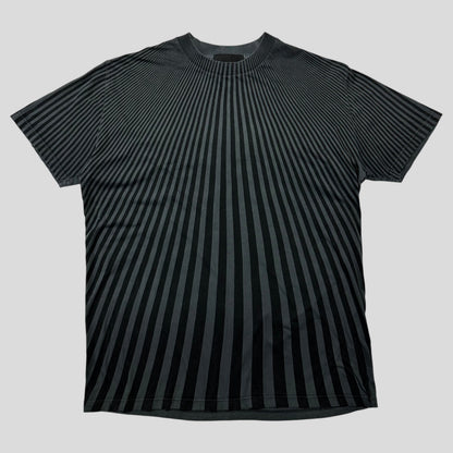 Prada Milano illusion stripe print logo T-shirt - S/M | O/S, Multicoloured