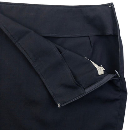 Vintage 2000s Yohji Yamamoto Wool Mini Skirt Size W27 | W27, Navy