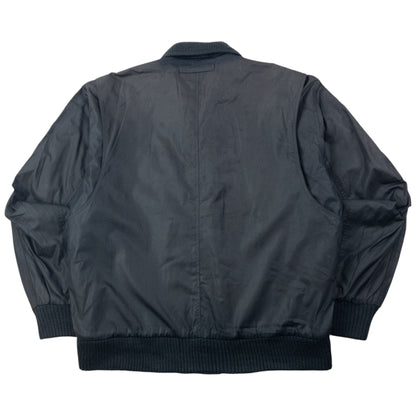 Vintage 80s YSL Yves Saint Laurent Bomber Jacket Size L | Large, Black