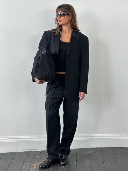 Balmain 2000s Tuxedo Wool Single Breasted Suit - 40R/W30-32