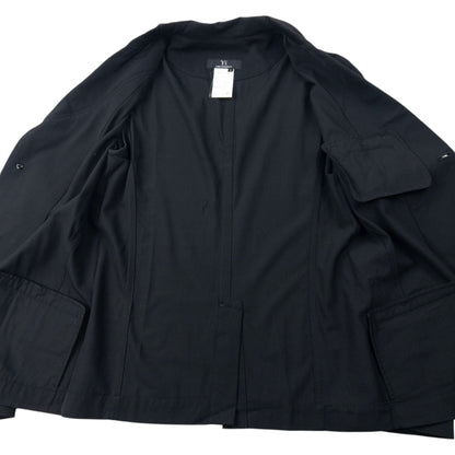 Vintage 2000s Yohji Yamamoto Lightweight Blazer Jacket Womens Size M | Medium, Black