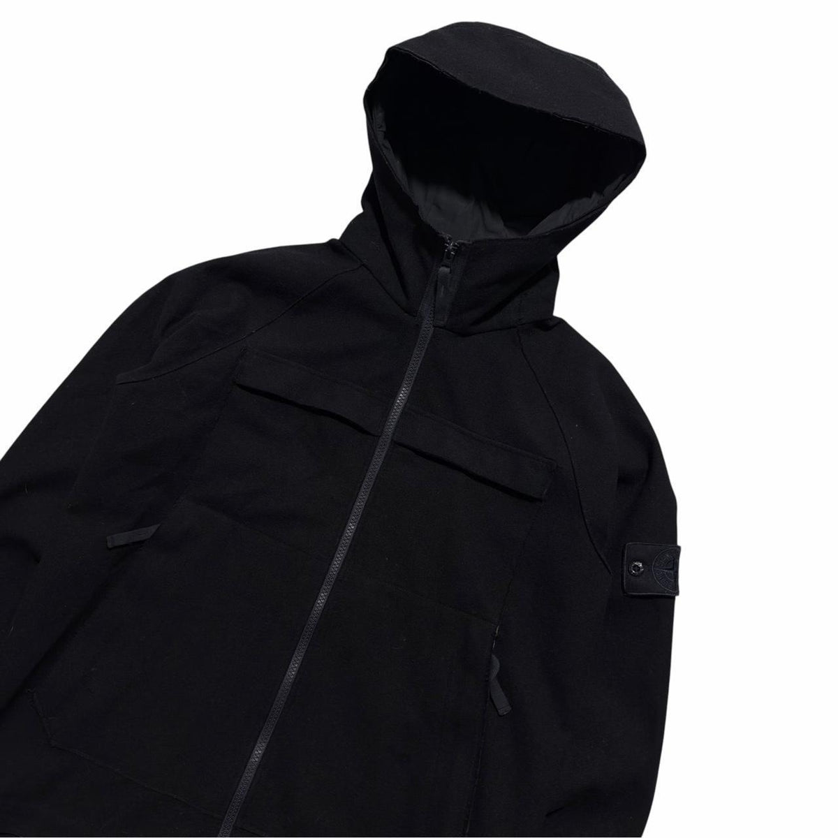 Stone Island Navy Ghost SW 3L Wool Jacket | Small, Navy