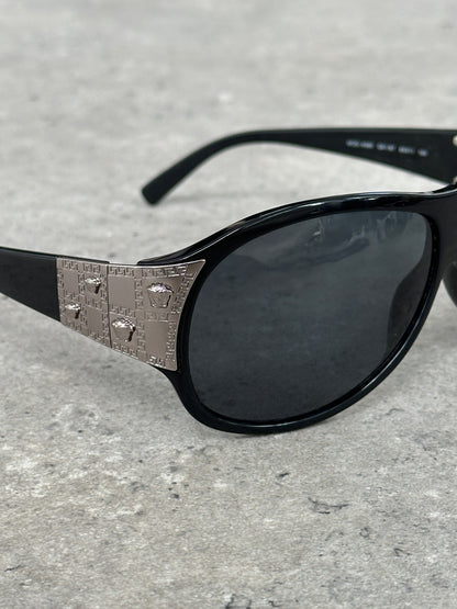 Versace 2000s Oversized Medusa Logo Sunglasses