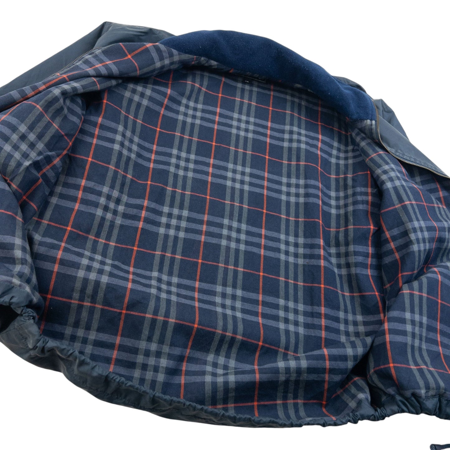 Vintage 90s Burberry Nova Check Lined Jacket Size M | Medium, Navy