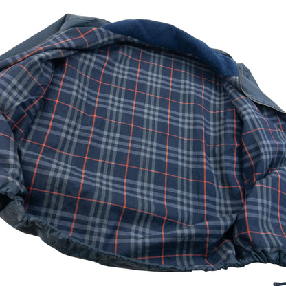 Vintage 90s Burberry Nova Check Lined Jacket Size M | Medium, Navy