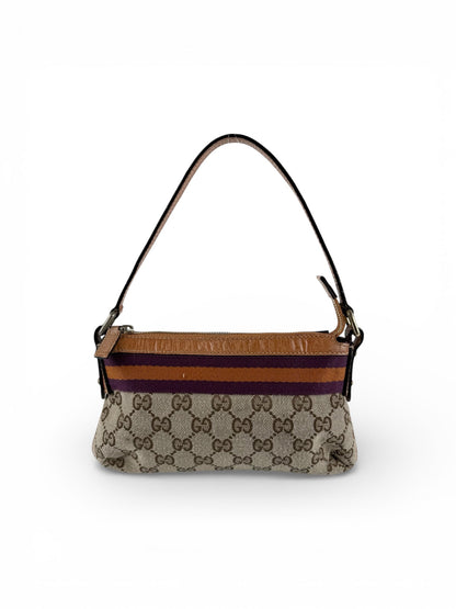 Vintage 90s Gucci Monogram Mini Charm Shoulder Bag | O/S, Multicoloured