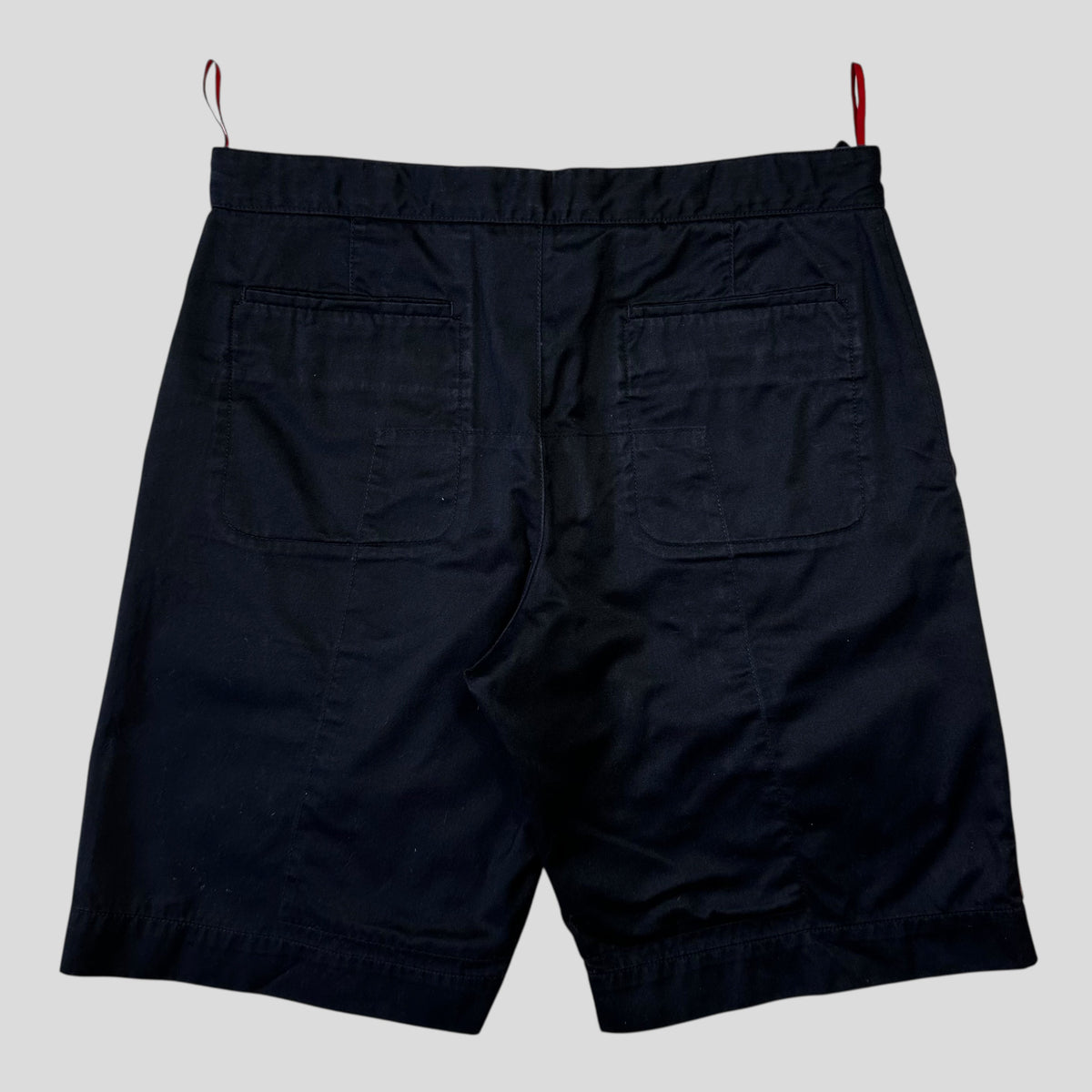 Prada Sport 2003 Challenge Reinforced Cotton Logo Shorts - 33-36 | W33, Navy