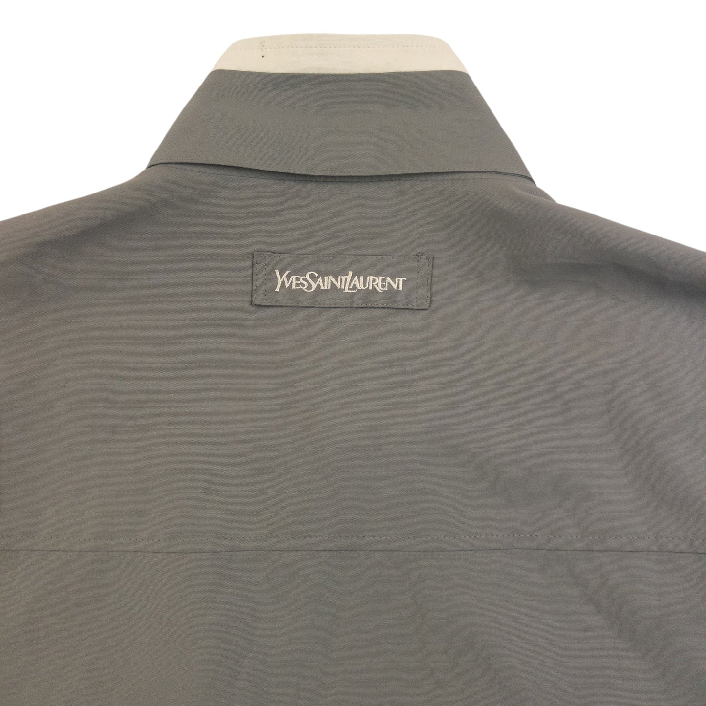Vintage YSL Yves Saint Laurent Harrington Jacket Size L | Large, Grey