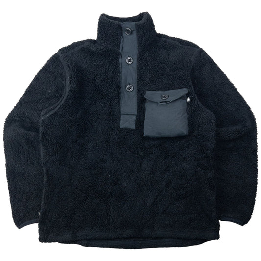 Vintage 2000s Nike ACG Q Button Fleece Sweatshirt Size S | Small, Black