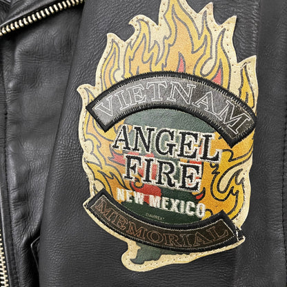 Avirex Cold War Leather Biker Motorcycle Jacket - S