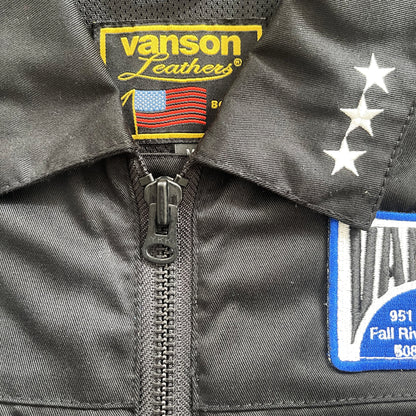 Vanson Leathers Motorcycle Cotton Racer Jacket - M