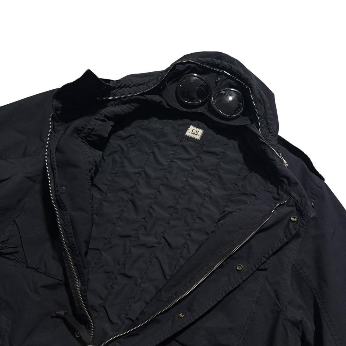 CP Company Micro Kei Goggle Jacket | XL, Black