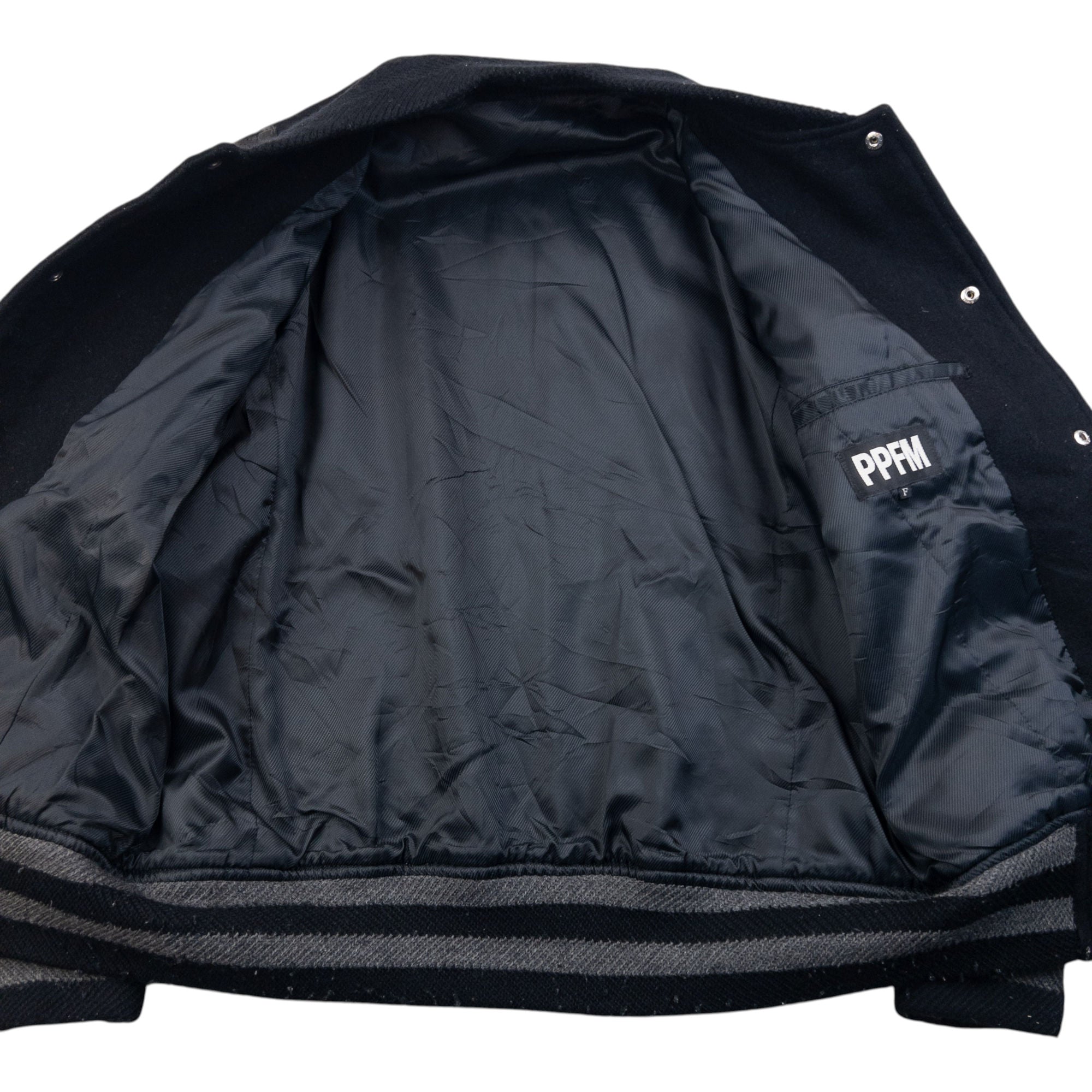 Vintage 2000s PPFM Wool Varsity Bomber Jacket Size S | Small