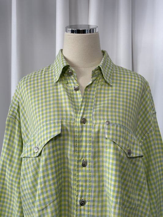 Versace Jeans Couture 1990s Check Cotton Shirt - L/XL