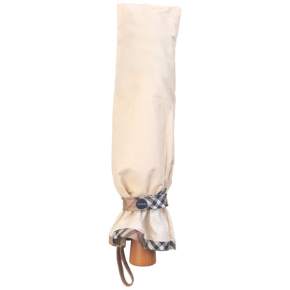 Vintage 90s Burberry Nova Check Trim Umbrella | O/S, Cream