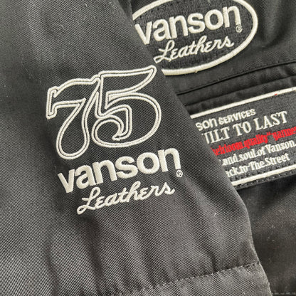 Vanson Leathers Motorcycle Cotton Racer Jacket - M