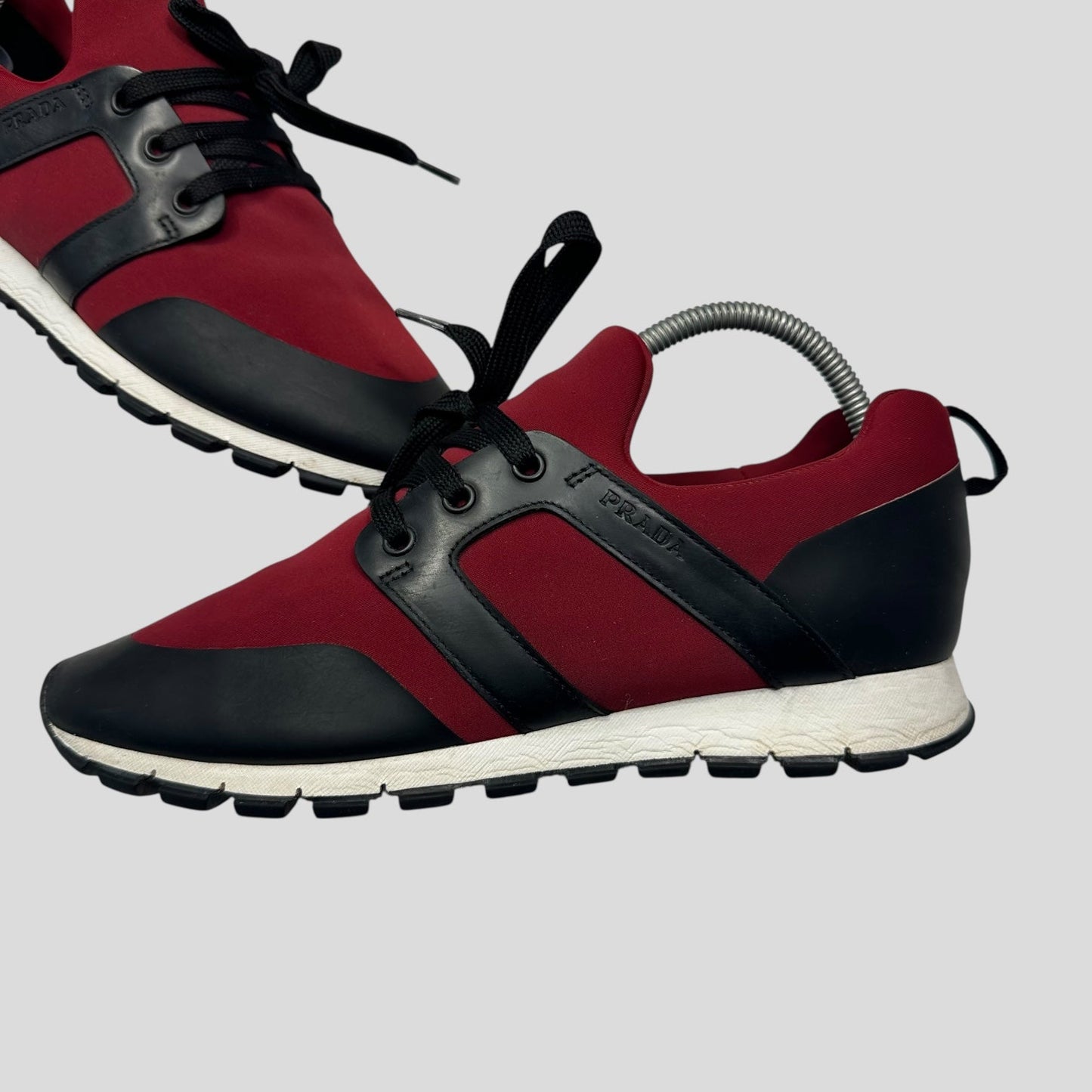 Prada Matchrace Light Neoprene Trainers - UK7 | DEFAULT TITLE, Red and Black