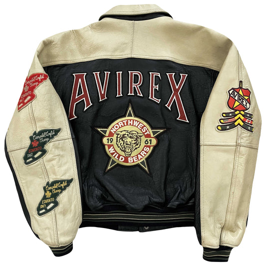 Avirex Wildbears Leather Varsity Jacket