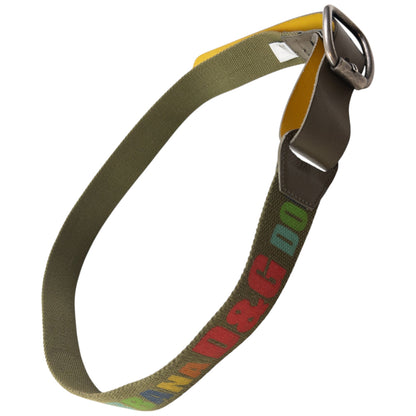 Vintage 2000s Dolce & Gabbana Rainbow Print Belt Size XL | O/S, Multicoloured
