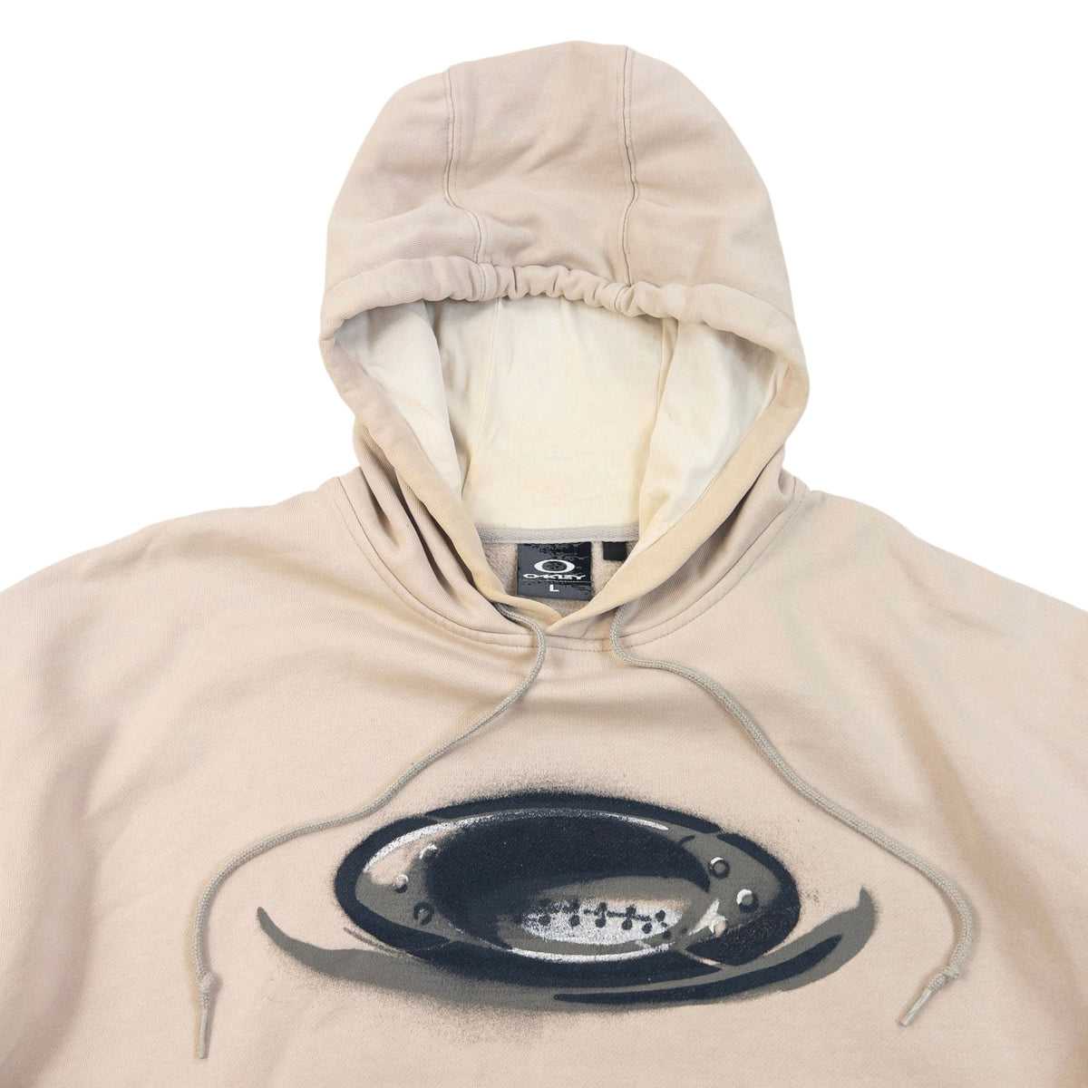 Vintage 2000s Oakley Graphic Hoodie Size L | Large, Beige