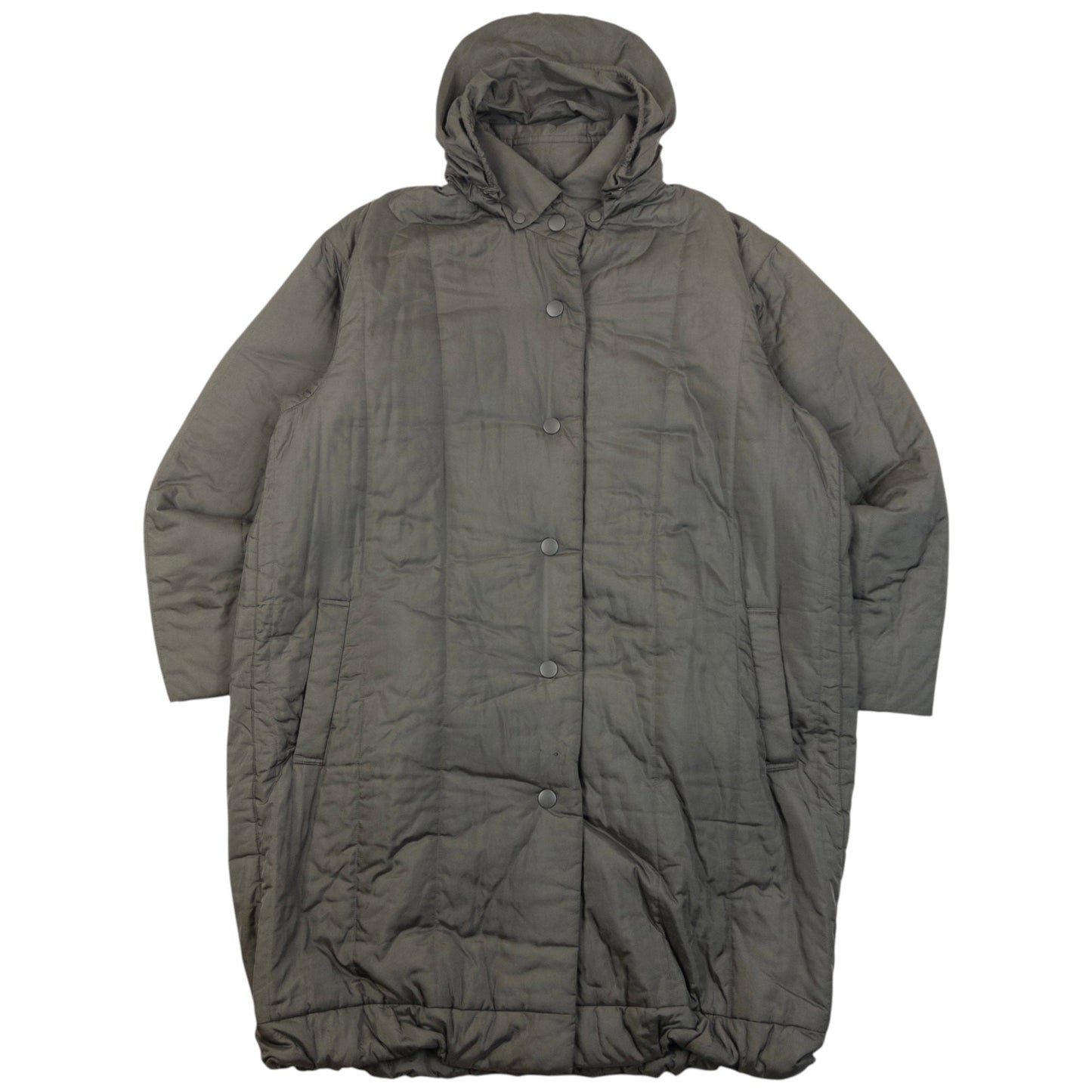 Vintage 90s Issey Miyake Longline Padded Jacket Size L | Large, Grey